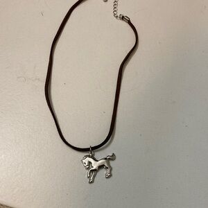Silver Horse Pendant Necklace